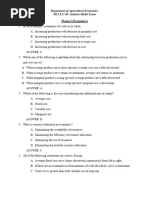 AgEco - Model Exam2-5 - 112914