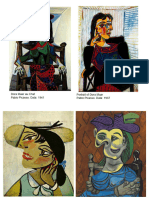 Retratos cubistas de Picasso