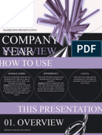 Bold Modern Chrome Company Year in Review Marketing Presentation