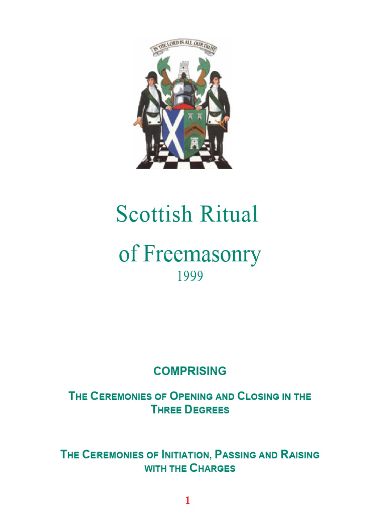 Scottish Rite First Degree Ritual Guide | PDF | Masonic Lodge | Freemasonry