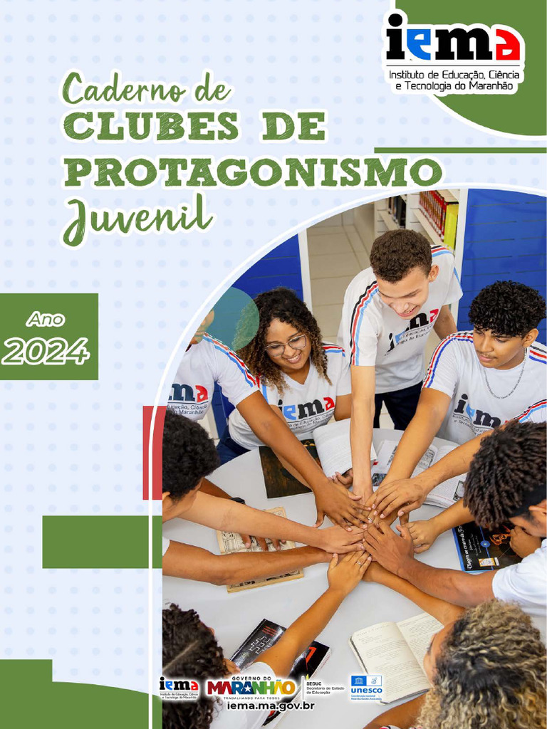 Caderno Clubes de Protagonismo 2024 | PDF | Liderança | Bibliotecas