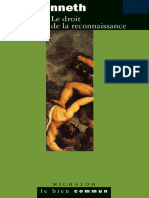 A. Honneth - Le Droit de La Reconnaissance - Col. (AD)