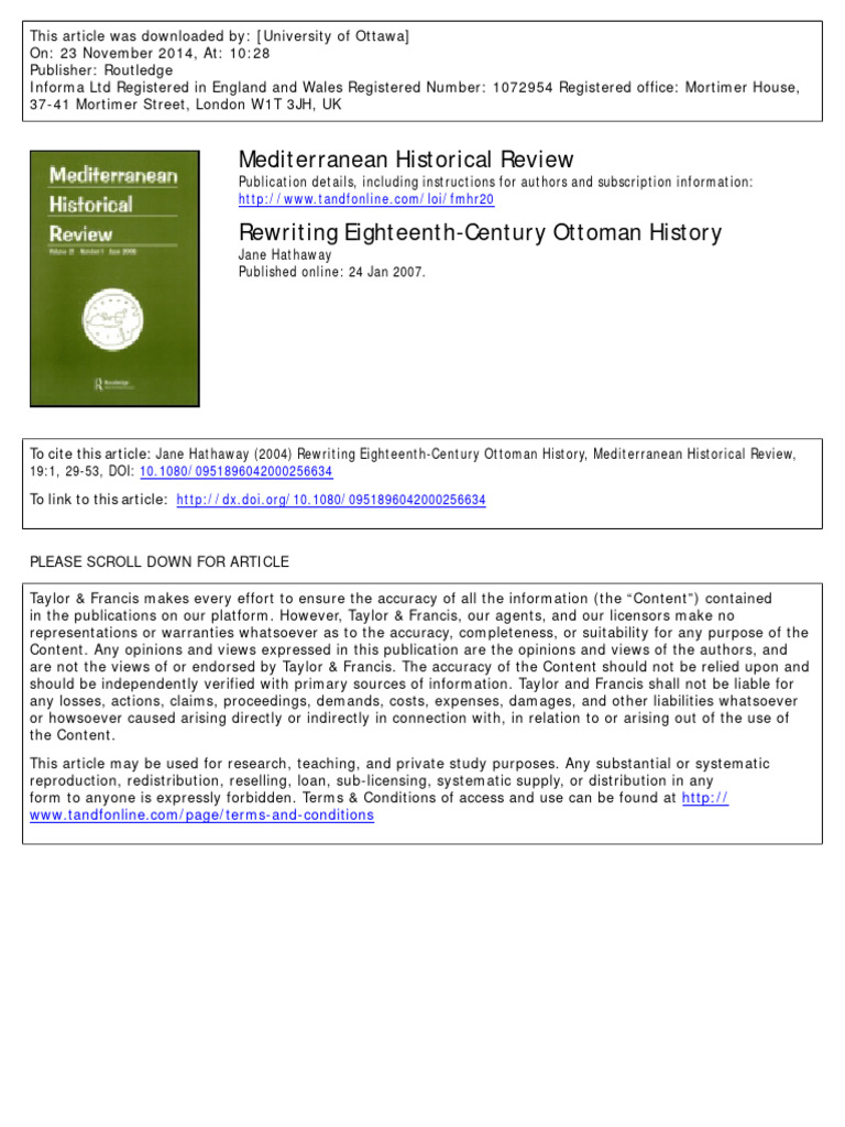 Eighteenth-Century Ottoman Historiography | PDF | Ottoman Empire