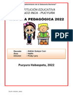 Carpeta Pedagógica de Inglés 2022