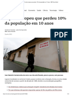 O País Europeu Que Perdeu 10% Da População em 10 Anos - BBC News Brasil