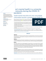 Men's Mental Health in A University