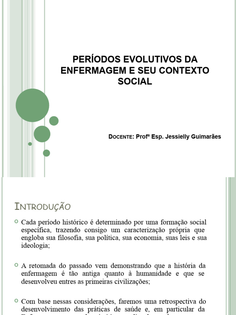 Evolução Histórica da Enfermagem | PDF | Enfermagem | Hospital