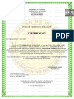 Certification of Clearance 2023 I.D Coliat