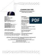 Chang Shi Vee: Profil Diri