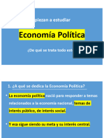 Micro II  2024 Clase 1 - Introduccion a la Economia Politica