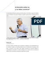 La Autoridad Docente Antes Se Imponia Hoy Se Debe Construir