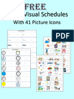 With 41 Picture Icons: Home Visual Schedules
