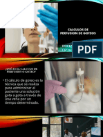 Calculos de Perfusion de Goteos