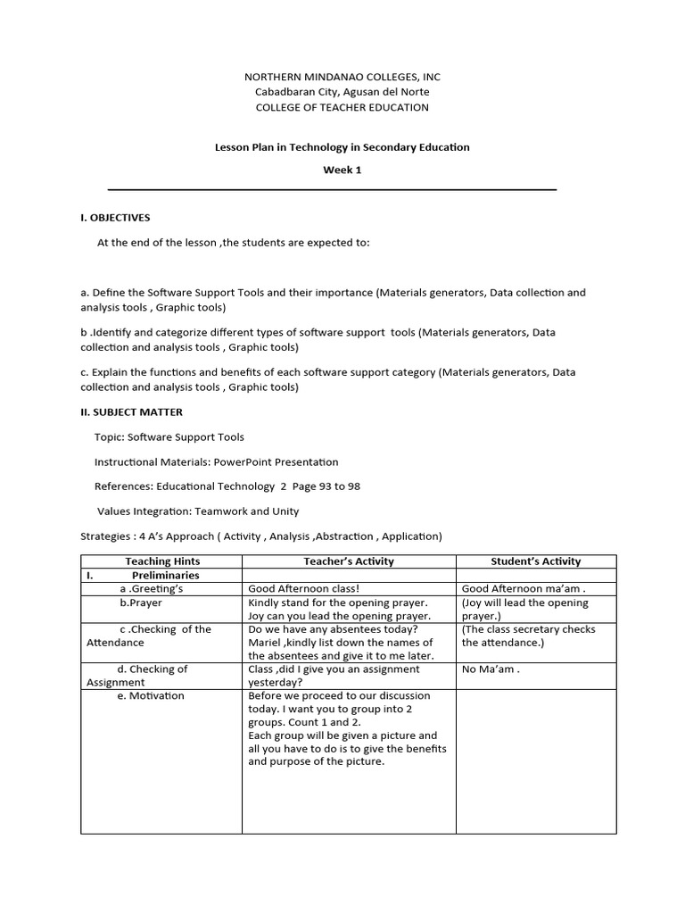 Via LP | PDF | Lesson Plan | Computing
