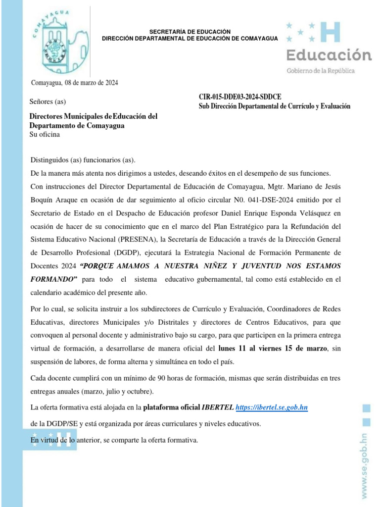 Formación Docente 2024 en Ibertel | PDF | Maestros | Plan de estudios