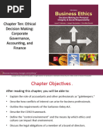 CHP 10 - Corporate Governance, Accounting & Finance