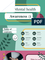 Mental Health Awareness Medical Presentation Green Variant