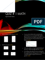 Quiz # 1 Math Noveno