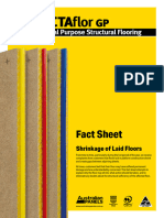 STRUCTAflor GP - Shrinkage of Laid Floors