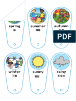 Weather and Season Flashcards