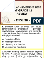 NAT G12 English Review Questions Only