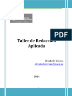Material Taller de Redacción Aplicada CESEL CCPUCP Enero 2014