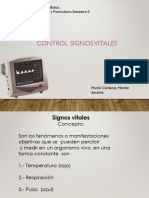 Clase IV Control de Signos Vitales