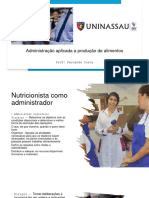 1 AULA ASA 2 - NUTRICIONISTA COMO ADMINISTRADOR