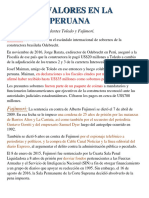 Los Antivalores en La Politica Peruana