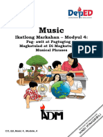 Music 4 Q3 Module 4 Pag Awit at Pagtugtog Ng Magkatulad at Di Magkatulad Na Musical Phrases