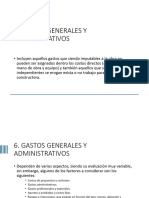 Presentaciones Análisis de Incidencias Por Gastos Generales y Administrativos