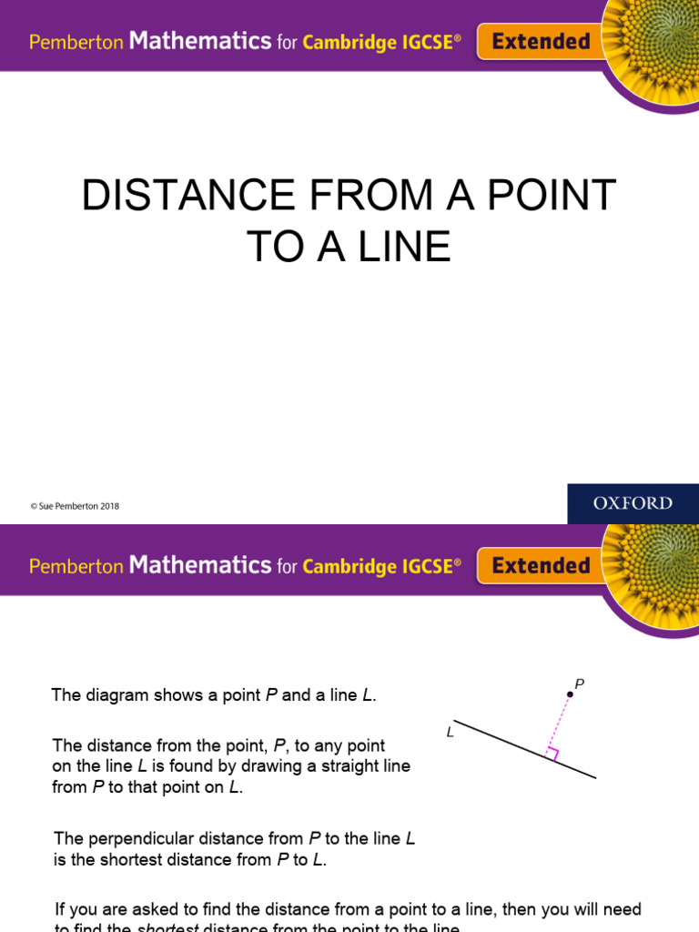 Shortest Distance from Point to Line | PDF | Elementary Geometry | Geometry
