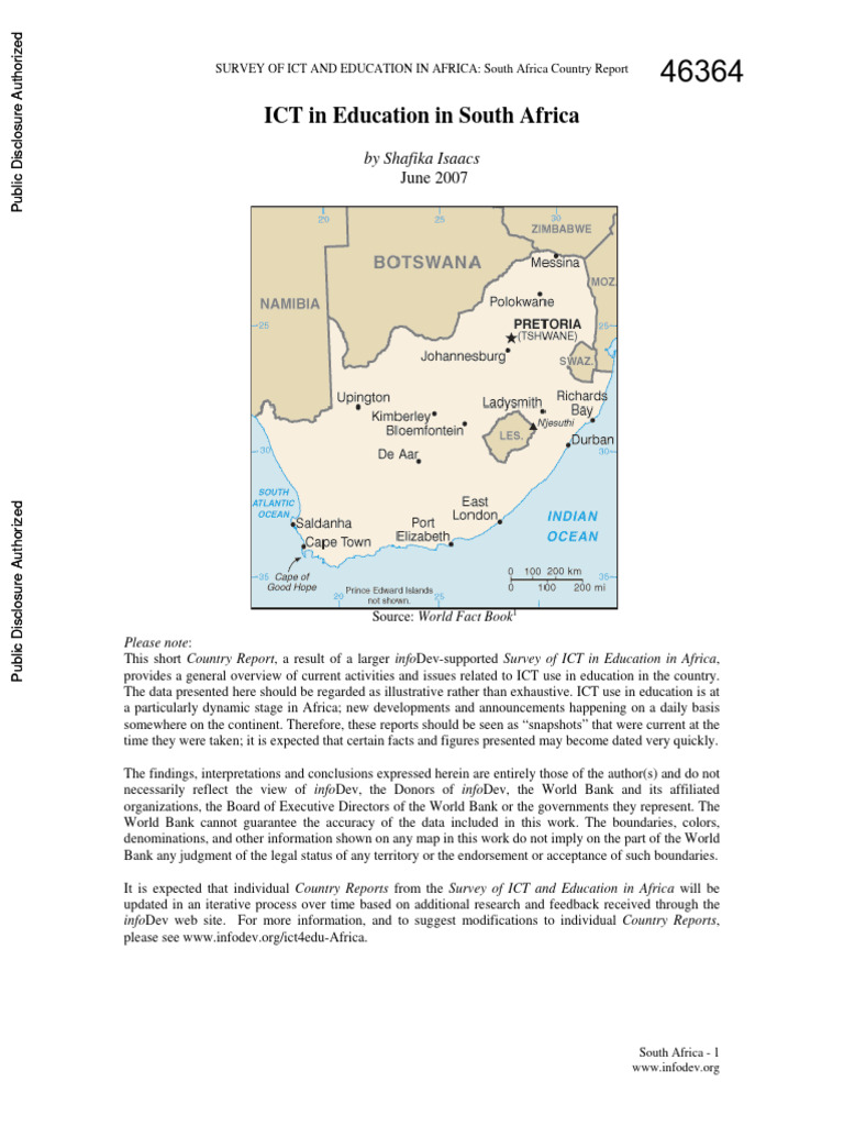 ICT in South African Education Overview | PDF | Information And ...