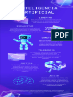 Blue Technological Artificial Intelligence Infographic