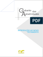 Gabarito Introdução Ao Novo Testamento