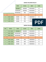 Jadwal Pelajaran Kelas 2