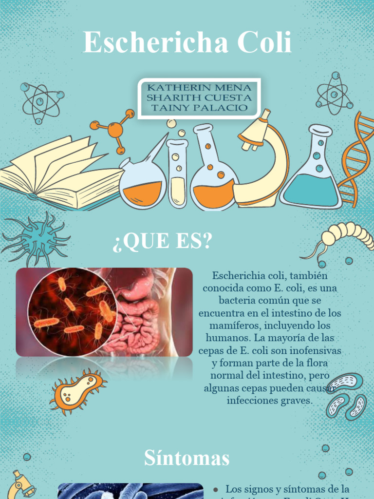 Science Education Center by Slidesgo PDF Escherichia coli Alimentos