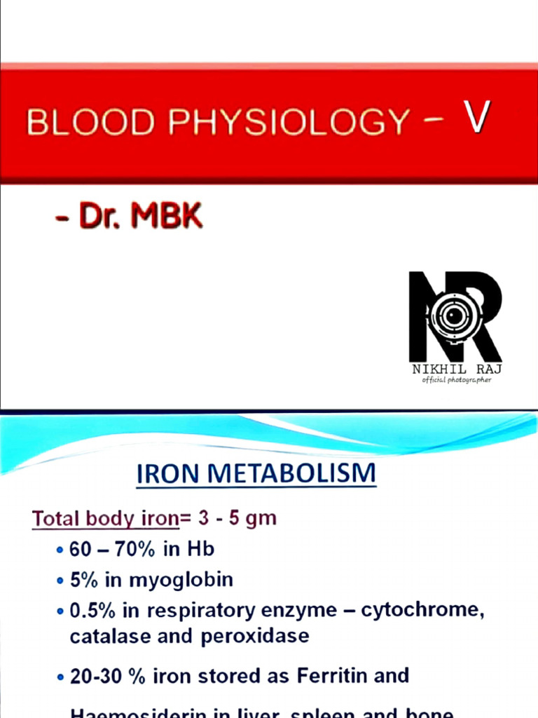 Blood Physiology Pdf