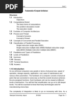 Computer Architecture AllClasses-Outline