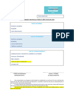 Comprobante de Matrícula Año Escolar 2024