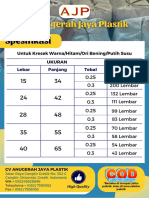 Pricelist Kresek Baru