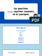 Les Questions Interrogatives Comment, Où Et Pourquoi.