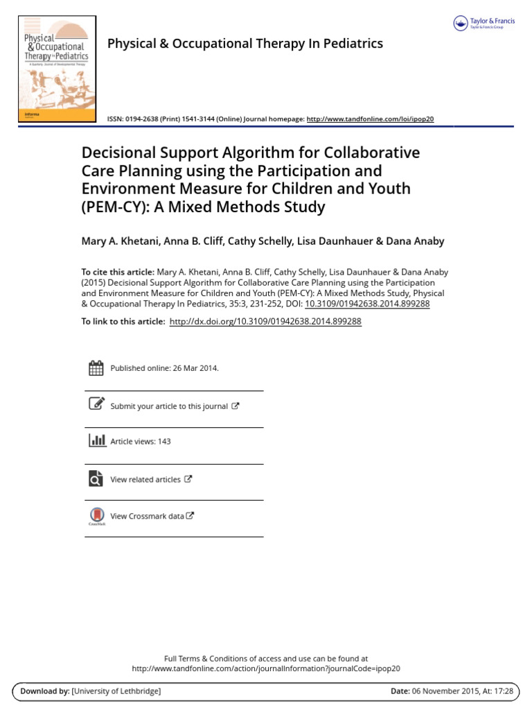 Collaborative Care Planning with PEM-CY | PDF | Qualitative Research ...