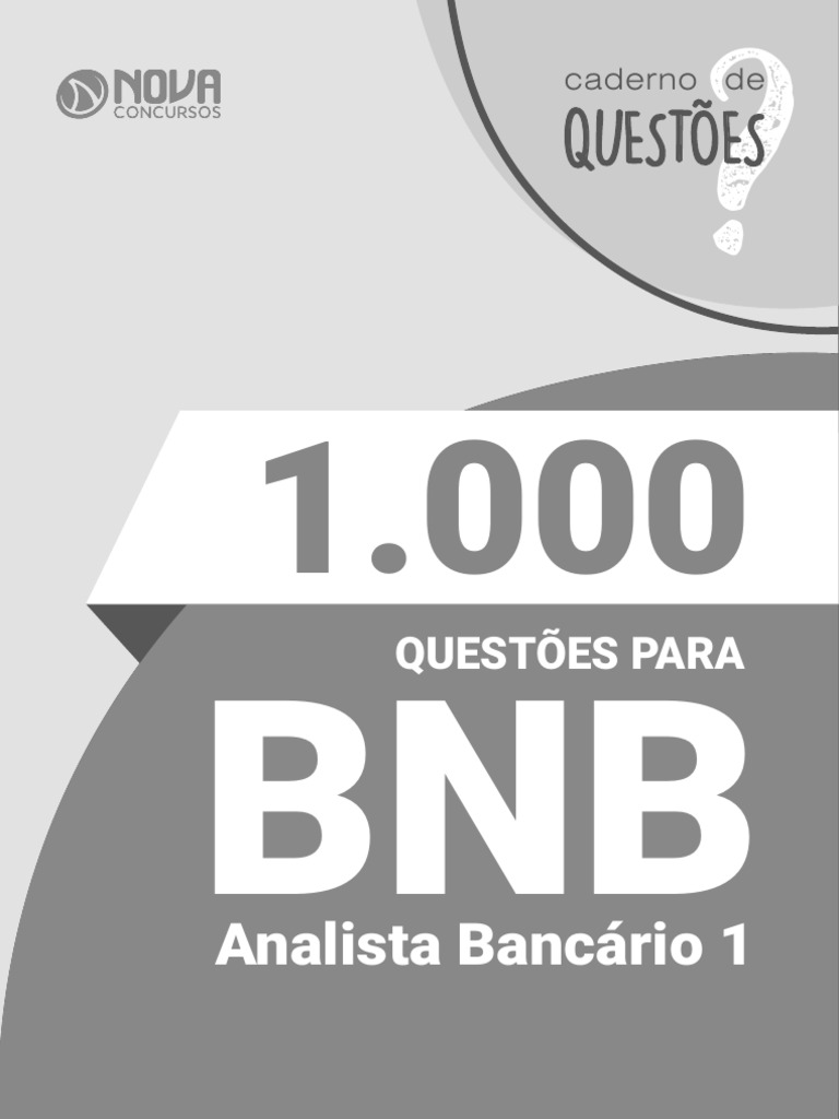 Caderno de Questões BNB: Analista I | PDF | Pronome | Crédito
