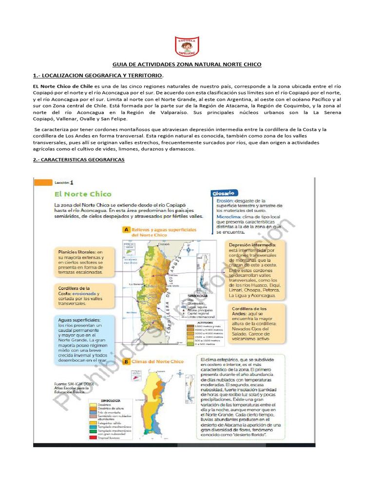 Mapa y Guía del Norte Chico de Chile | PDF