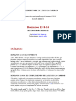 El Cumplimiento de La Ley Es La Caridad