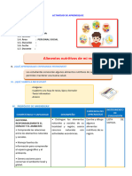 D3 A3 SESION PS. Alimentos Nutritivos de Mi Región