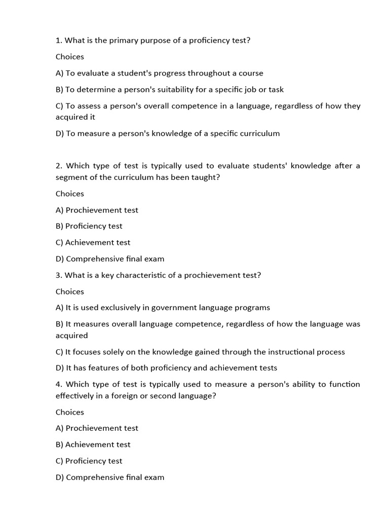 Proficiency Test | PDF | Software Release Life Cycle | Usability