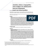 Característica Clínica e Topográfica Do Glioma Maligno em Adolescente - Influência Do Tratamento Intranasal Com Álcool Perílico