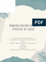 Administracion de Los Servicios de Salud